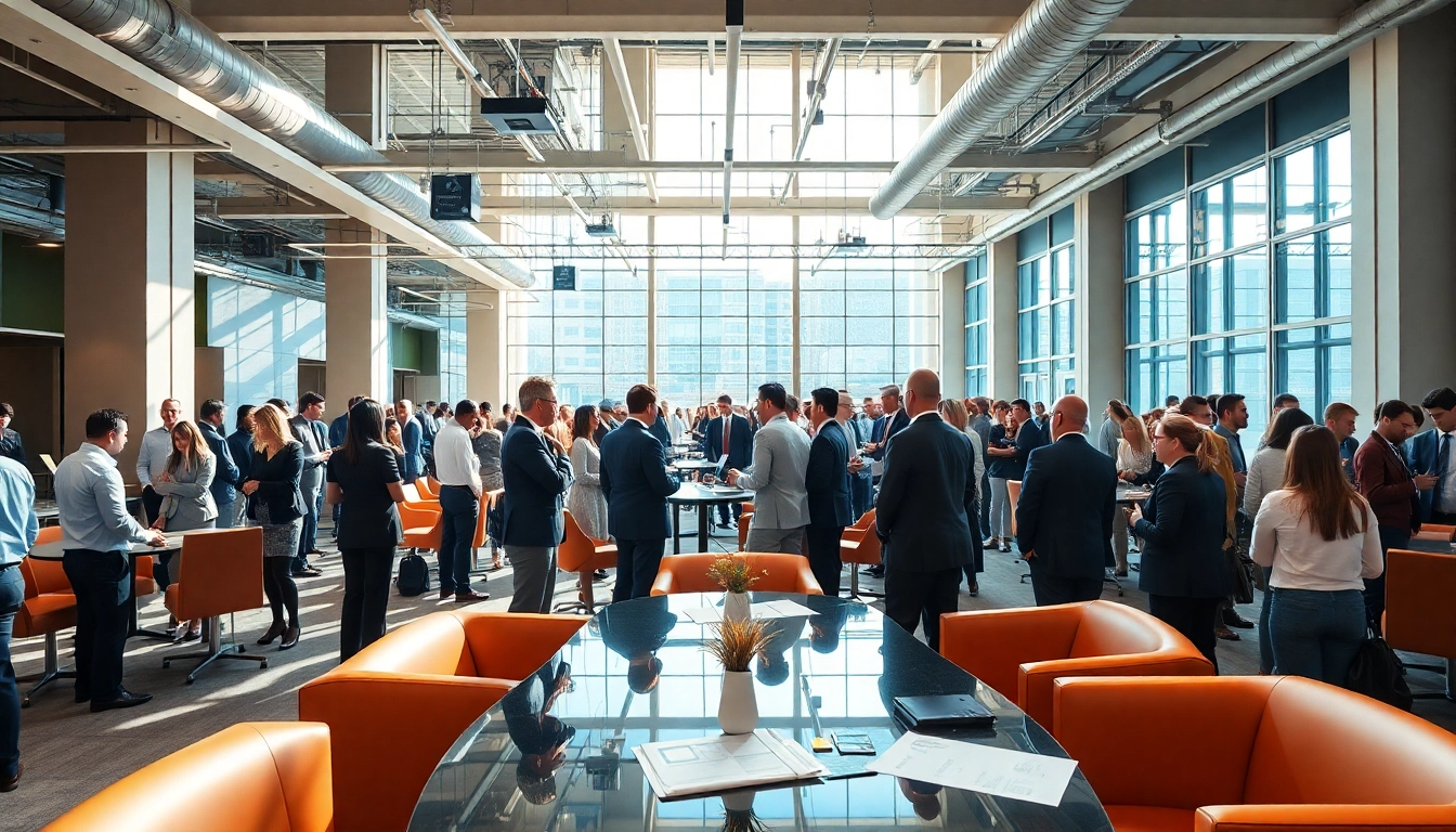 Engage in dynamic construction networking events with industry professionals at a modern venue, fostering collaboration.