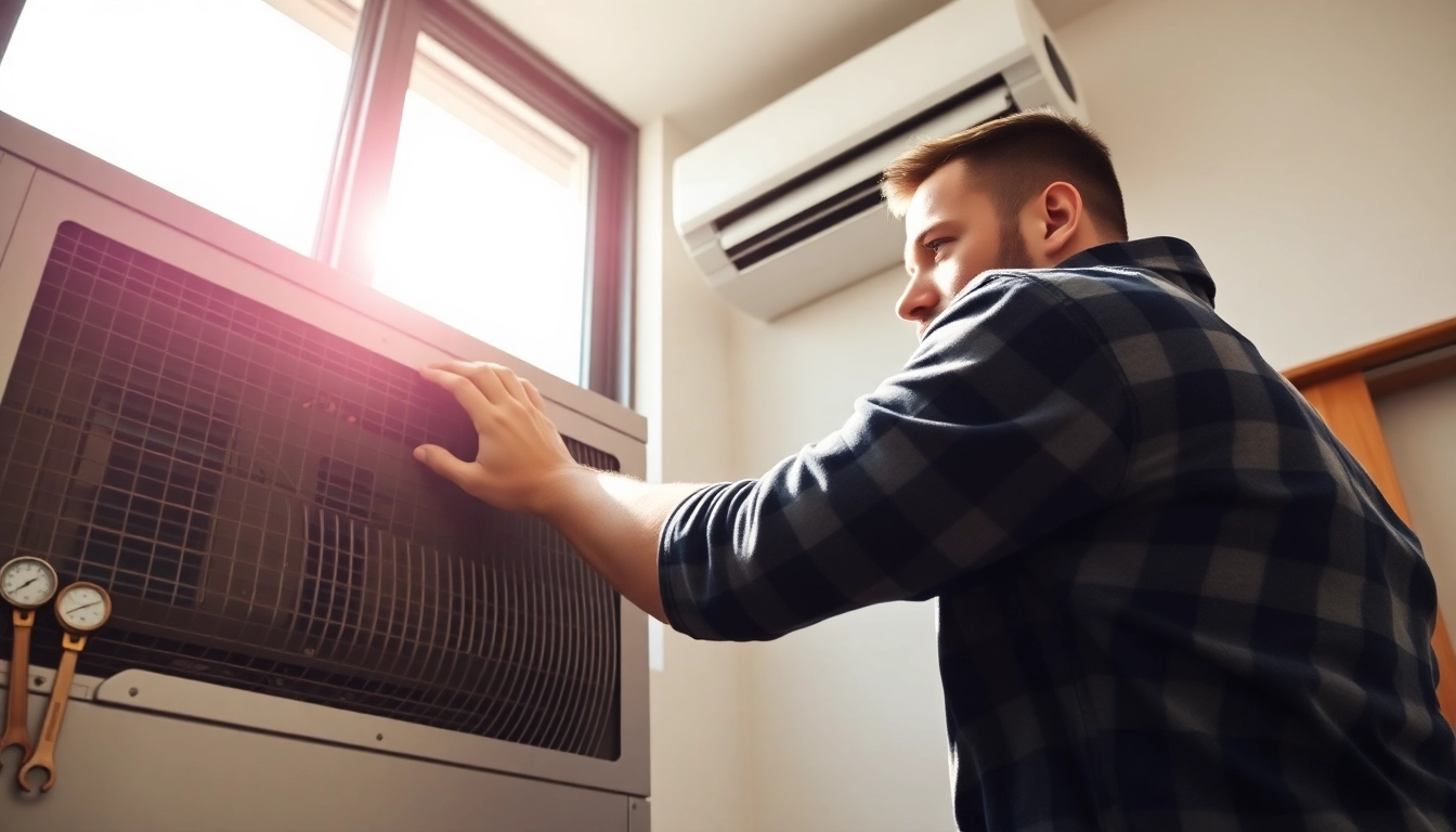 Expert technician delivering Air Conditioning Repair Tampa services in a bright residential setting.