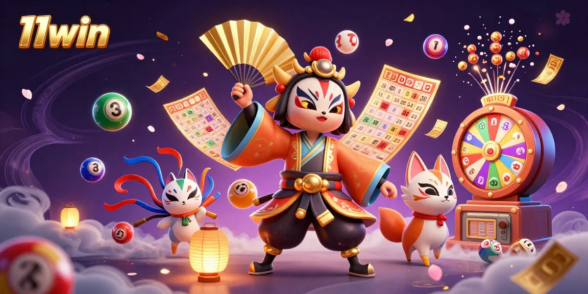 Engage in thrilling lottery excitement with 11win's colorful characters and dynamic elements.
