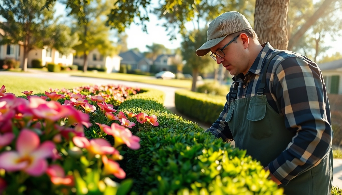 Landscaping contractor Danville designs a beautiful garden with vibrant flowers and trimmed hedges.