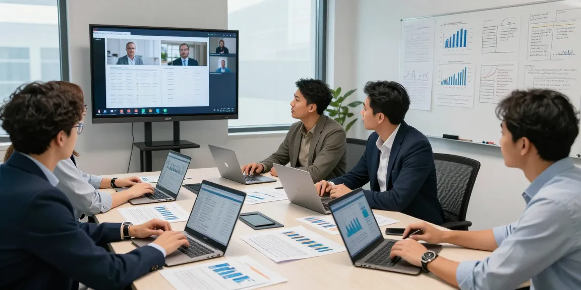 Collaboration on international project finance lending in a modern office meeting