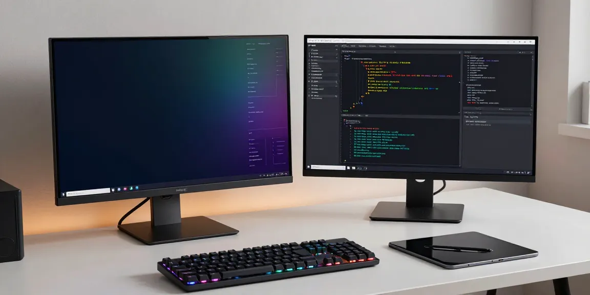 vulnerability assessment & penetration test setup in a modern developer workspace with advanced cybersecurity tools