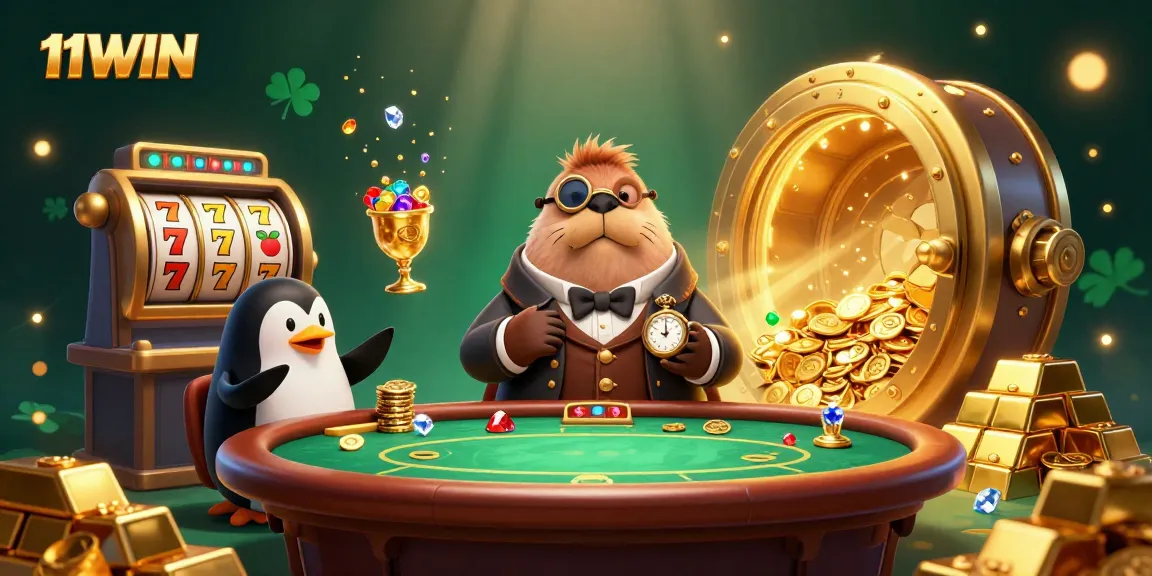 11WIN players engage at a vibrant underwater poker table, showcasing fun and excitement.