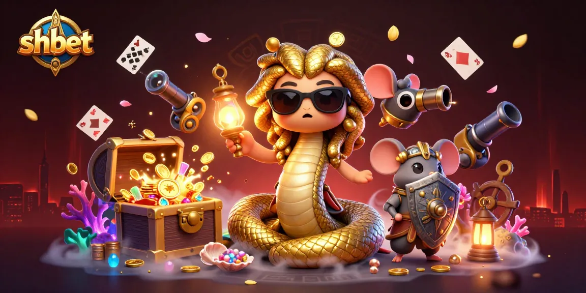 Win big with shbet in this colorful 3D illustration featuring a fun casino adventure.
