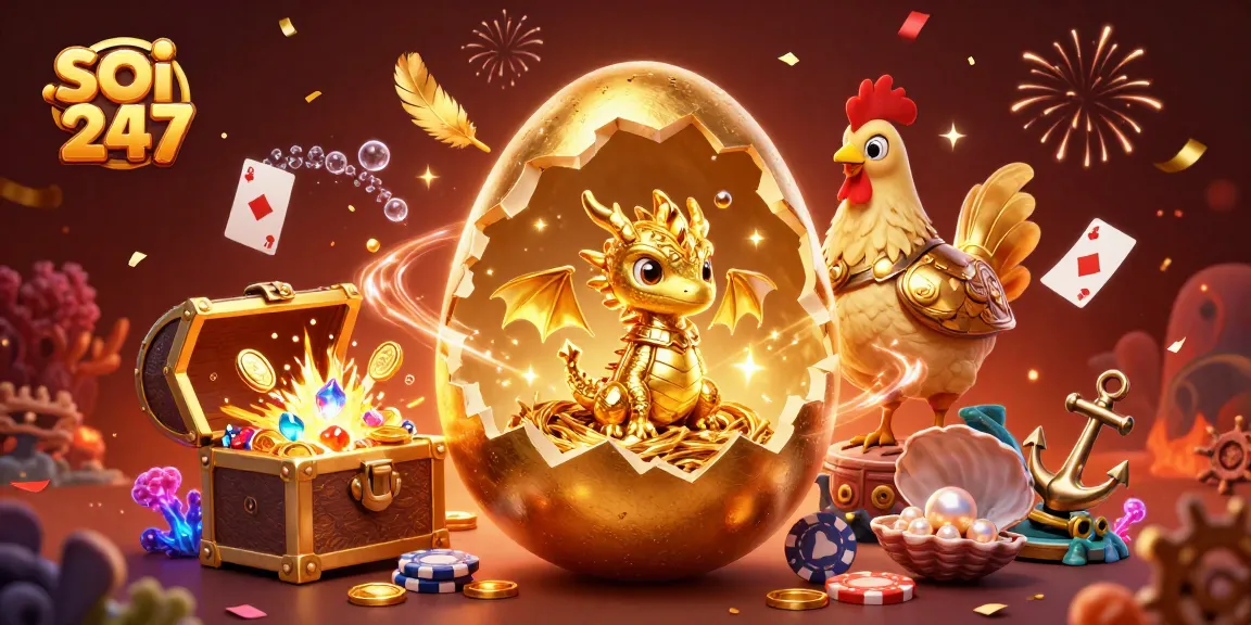 Engage with soi cau 247 predictions while experiencing the magic of a golden dragon amidst playful casino elements.
