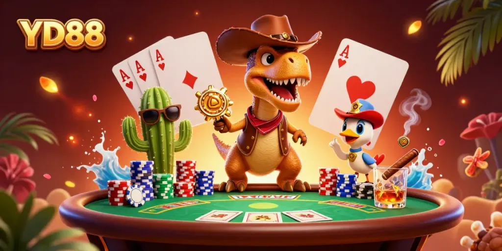 Experience thrilling gameplay at YD88 with vibrant casino elements and engaging characters.