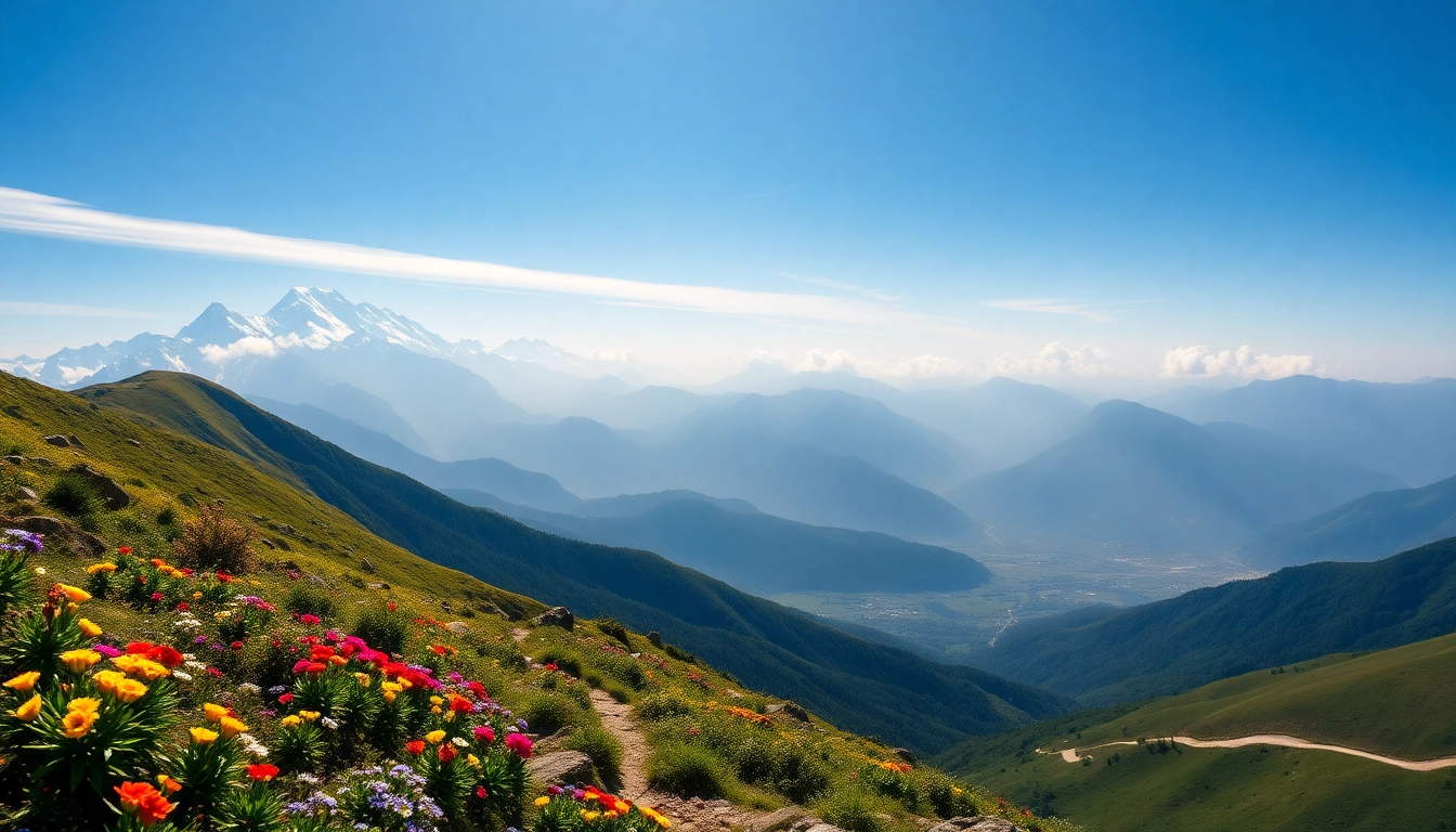 Explore the stunning Sandakphu trek with breathtaking views of Mount Everest and vibrant wildflowers.
