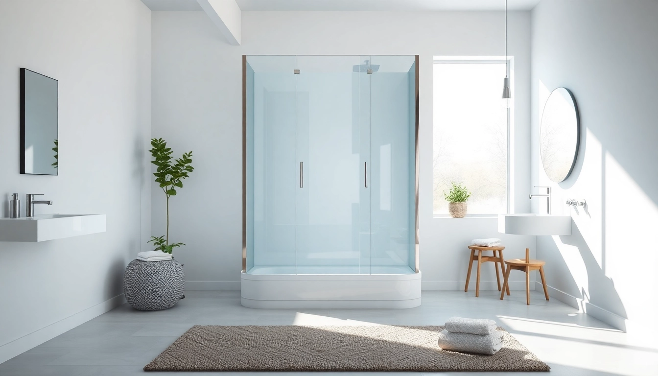 Die sonni Duschkabine mit modernem Design in einem stilvollen Badezimmer.