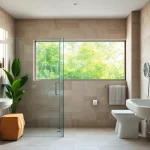 Transform your space with sunny shower USA inc's elegant shower design, featuring sleek fixtures and natural light.