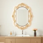 Illuminate your space with an elegant led mirror, showcasing its sleek design and glowing reflections.