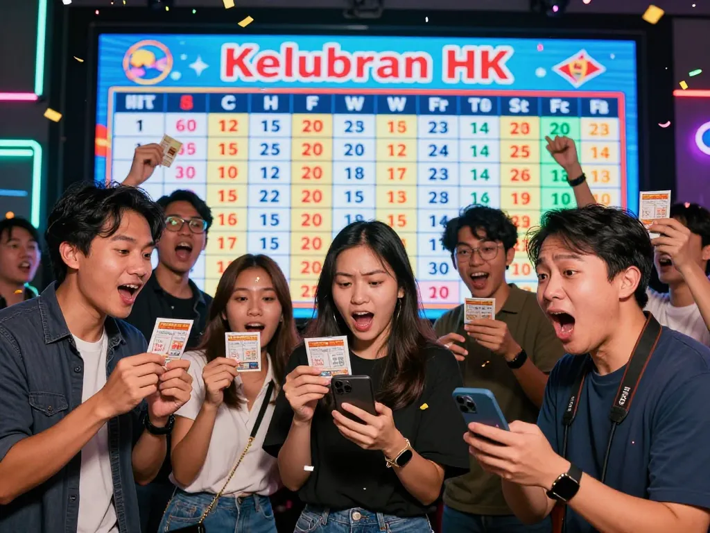 Keluaran HK live draw memberikan kegembiraan dengan pemain memeriksa hasil di layar dan tiket.