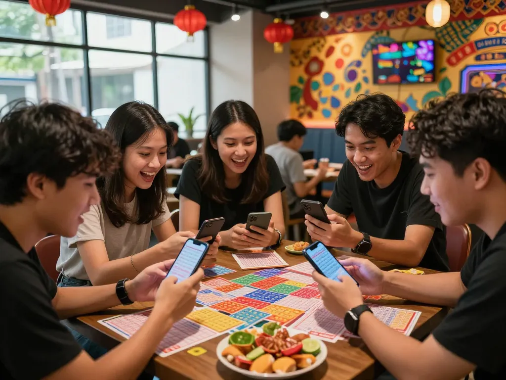 Hasil Keluaran HK menimbulkan kegembiraan di antara teman-teman yang mendiskusikan strategi Togel Hongkong di meja permainan yang meriah.
