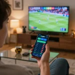 Kegembiraan taruhan olahraga SBOBET di rumah dengan acara olahraga langsung di TV.