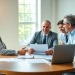 Enduring Guardian providing legal advice to a family in a warm, professional setting.