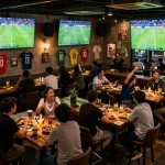 Experience the thrill of truc tiep bong da hom nay in a vibrant sports bar filled with passionate fans and live matches.