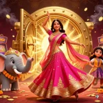 Engaging in high-stakes action at gk88 with vibrant slot machines and festive elements.
