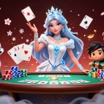 Win big at mmoo com while enjoying a vibrant poker scene with a glamorous ice queen.