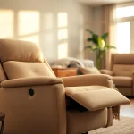 Comfortably seated in a lift chair with heat and massage, enhancing your relaxation experience.