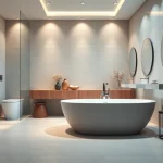 Enhance your space with stunning bathroom remodelling featuring modern design elements.