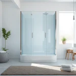 Die sonni Duschkabine mit modernem Design in einem stilvollen Badezimmer.