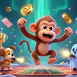 Engage in thrilling gameplay at 11WIN with vibrant slots and a mischievous ghost monkey.