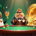 11WIN players engage at a vibrant underwater poker table, showcasing fun and excitement.